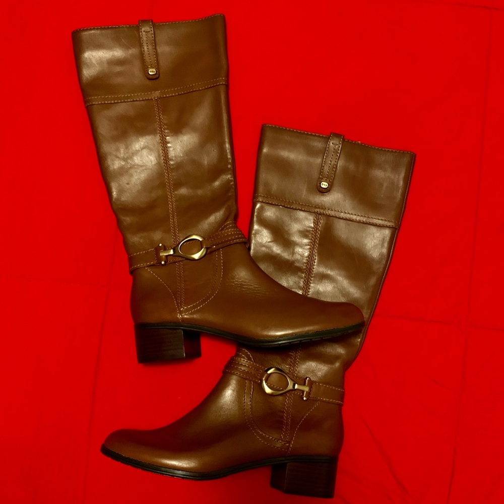 Bandolino BDCarly Tall Riding Boots (8M) $89
